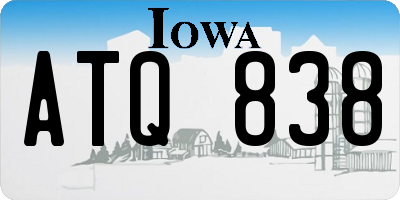 IA license plate ATQ838