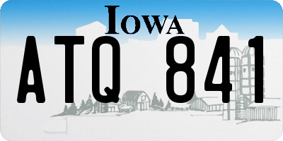 IA license plate ATQ841