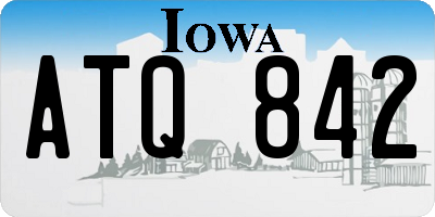 IA license plate ATQ842