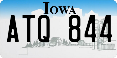 IA license plate ATQ844