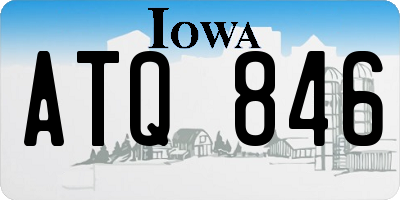 IA license plate ATQ846