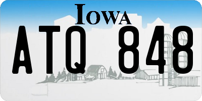 IA license plate ATQ848