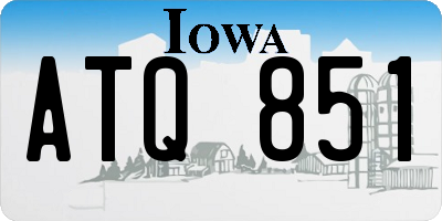IA license plate ATQ851