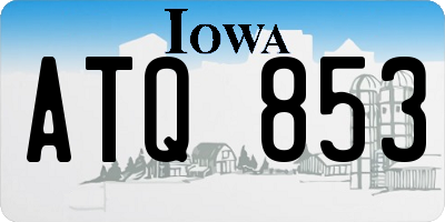 IA license plate ATQ853