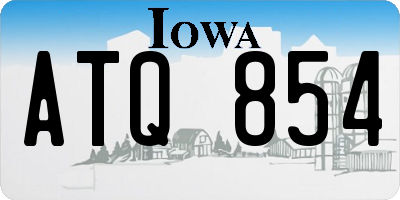 IA license plate ATQ854