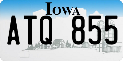IA license plate ATQ855