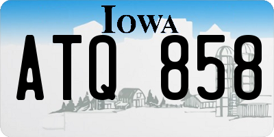 IA license plate ATQ858