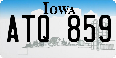IA license plate ATQ859