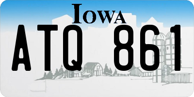 IA license plate ATQ861