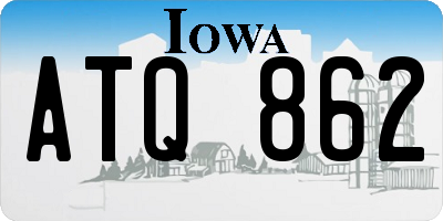 IA license plate ATQ862