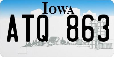 IA license plate ATQ863