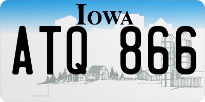 IA license plate ATQ866
