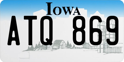 IA license plate ATQ869