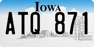 IA license plate ATQ871