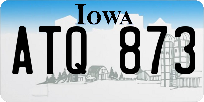 IA license plate ATQ873