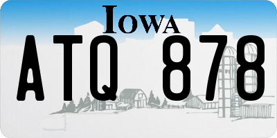 IA license plate ATQ878