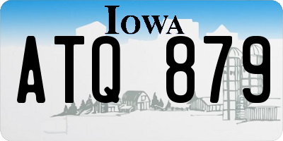 IA license plate ATQ879