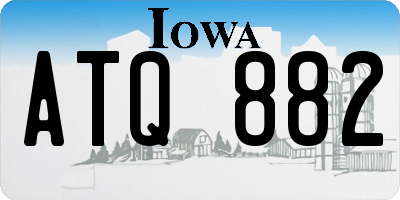 IA license plate ATQ882