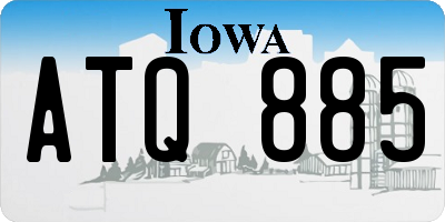 IA license plate ATQ885
