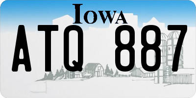 IA license plate ATQ887
