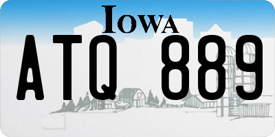 IA license plate ATQ889
