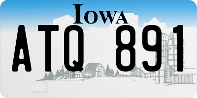 IA license plate ATQ891