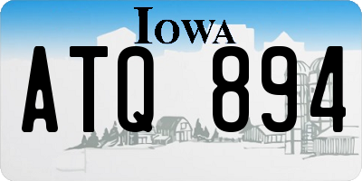 IA license plate ATQ894