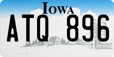 IA license plate ATQ896