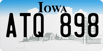 IA license plate ATQ898