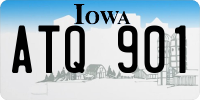 IA license plate ATQ901