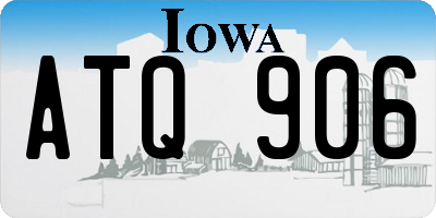 IA license plate ATQ906