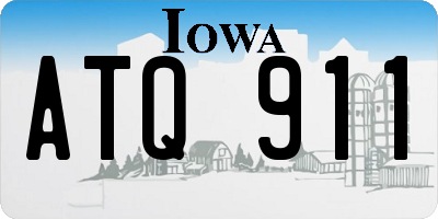 IA license plate ATQ911