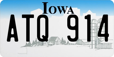 IA license plate ATQ914