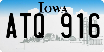 IA license plate ATQ916