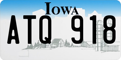 IA license plate ATQ918