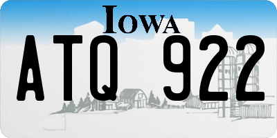 IA license plate ATQ922