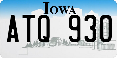 IA license plate ATQ930