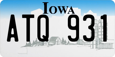 IA license plate ATQ931