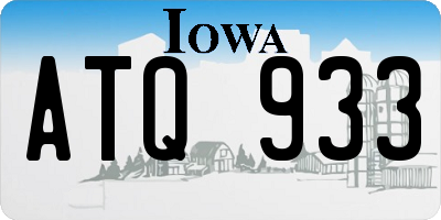 IA license plate ATQ933