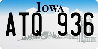 IA license plate ATQ936