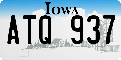 IA license plate ATQ937