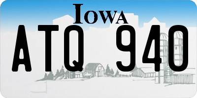 IA license plate ATQ940