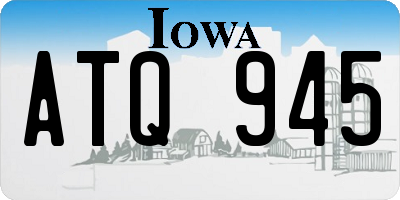 IA license plate ATQ945