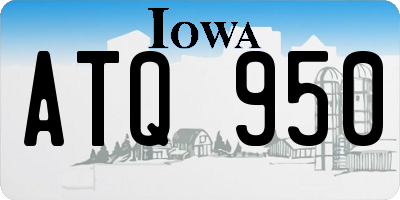 IA license plate ATQ950