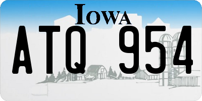 IA license plate ATQ954
