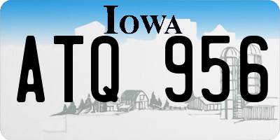IA license plate ATQ956