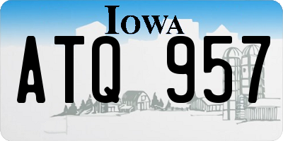 IA license plate ATQ957