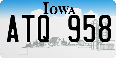 IA license plate ATQ958
