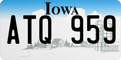 IA license plate ATQ959