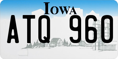 IA license plate ATQ960
